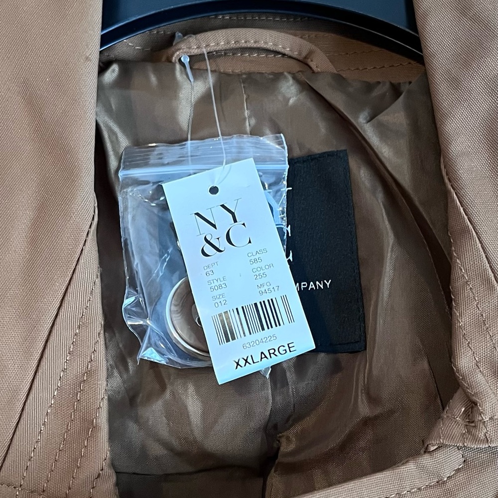 New York & Company Brown Double-Breasted Trench Coat
C1 - Picture 3 of 7